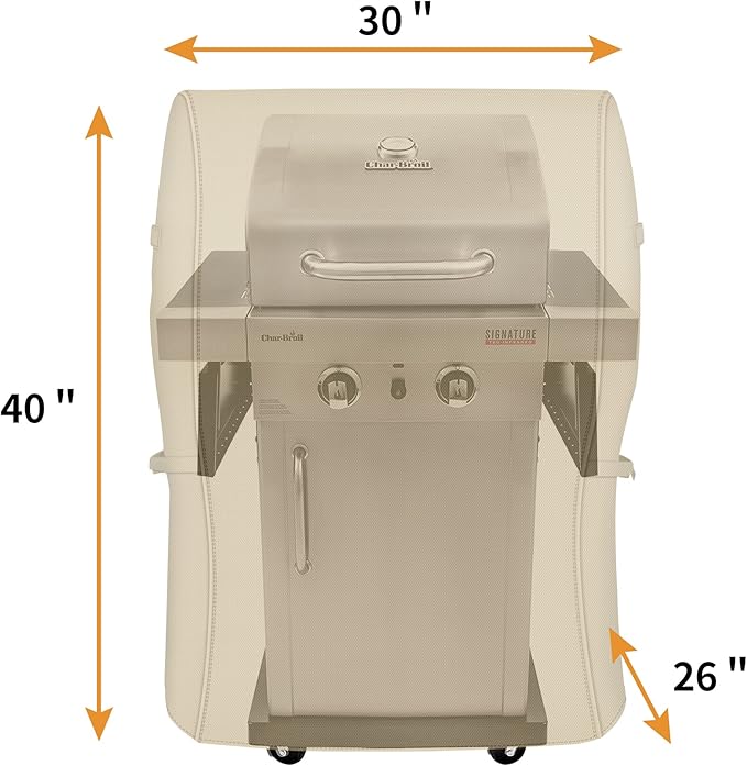 NEXCOVER Grill Cover, 30 Inch Waterproof BBQ Cover, 600D Heavy Duty Gas Grill Cover, Fade Resistant, Rip Resistant Barbecue Cover for Weber,Brinkmann, Char Broil, Holland, Jenn Air