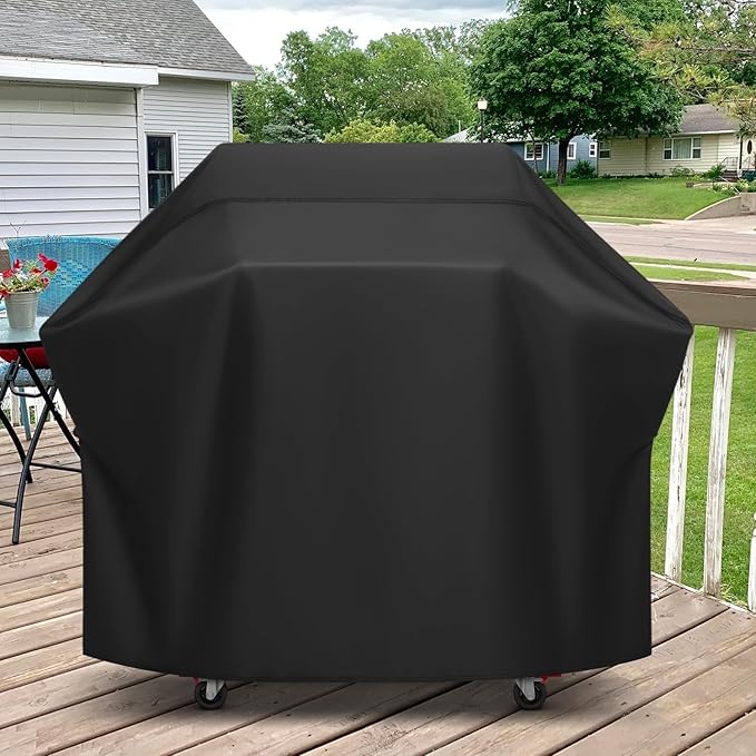Arcedo 65 Inch Grill Cover Waterproof and Fade Resistant Barbecue Gas Grill Covers for Outside, All Weather Protection Compatible with Weber Char Broil Nexgrill and More Grills