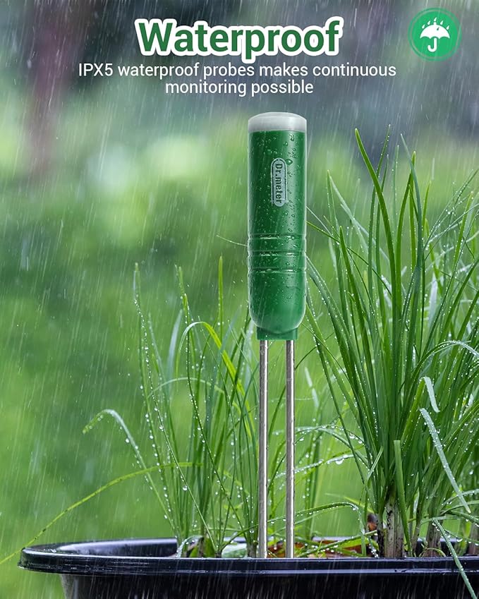 2 Pack Soil Humidity Sensor Probe, Plant Soil Moisture Meter, Accessory Only, Cannot Be Used Alone