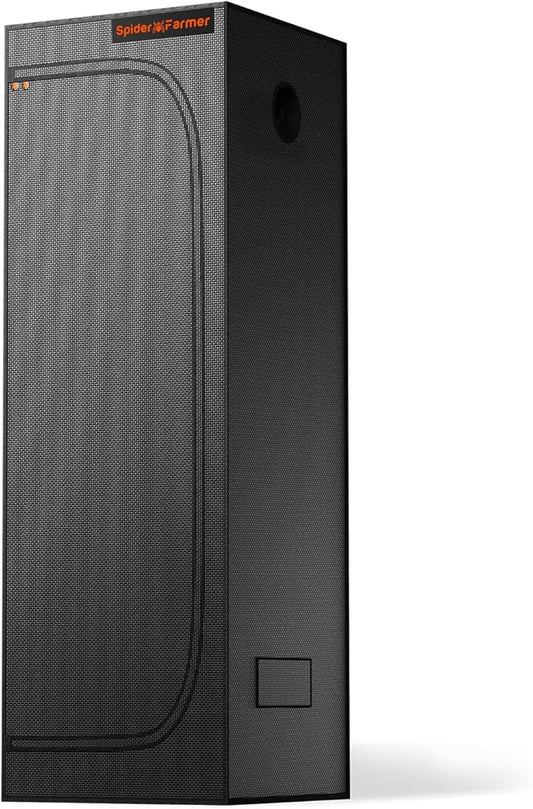 Spider Farmer 2x2x6 Grow Tent Pro-Grade, 24"x24"x72", with Removable Floor Tray, 1680D Thicken Mylar Canvas, 2x2 for Indoor Hydroponic Growing for SF1000, SE1500, G1500