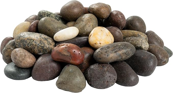 MSI Decorative Polished Mixed Pebbles, 0.7 inch - 1.2 inch, 40 lb. Bag