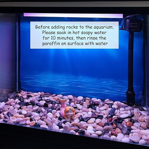 10 Pounds River Rocks for Landscaping, 2-3 inch Polished Pebbles for Indoor Plants, Decorative River Stones for Planters Vase Aquarium Rocks and Garden Rocks