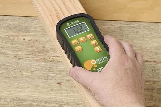 Orion® 930 Pinless Wood Moisture Meter by Wagner Meters I Accurate, Non-Damaging, Dual Depth Lumber Moisture Measurement, On-site Calibration (Standard Calibrator)
