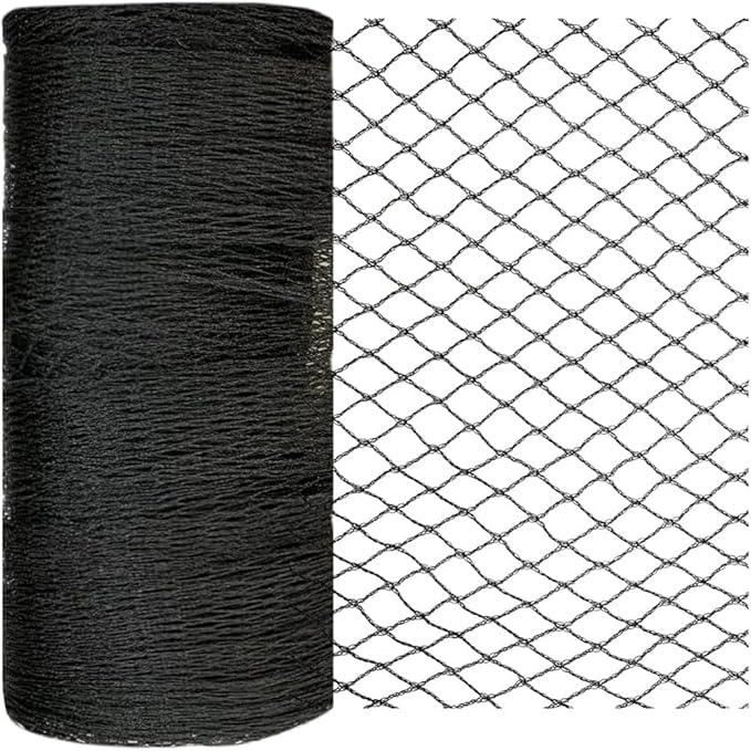 25x100 FT Bird Netting for Chicken Coop, 1 Inch Mesh, Strong Woven, UV Resistant, Reusable, Protects Garden Plants, Fruit Trees, Vegetables, Against Deer, Rabbits, Squirrels, Small Animals