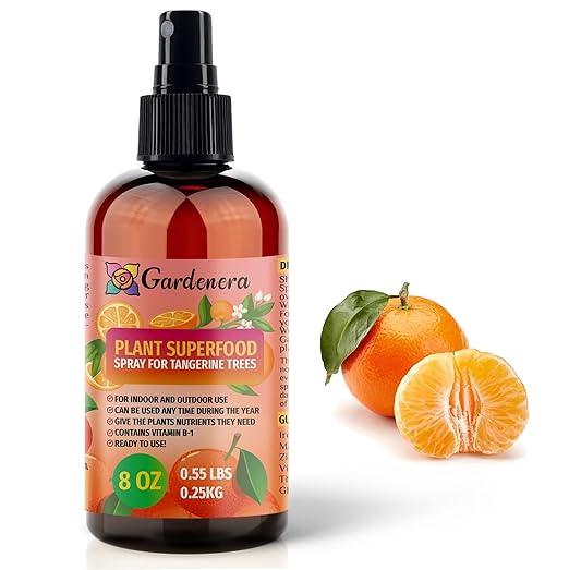 𝐁𝐄𝐒𝐓𝐒𝐄𝐋𝐋𝐄𝐑 Plant Superfood for Tangerine Trees with B1 Vitamin, Glucose and Essential Minerals - Organic Plant Food Fertilizer for Indoor & Outdoor Tangerine Plant Care - 8oz
