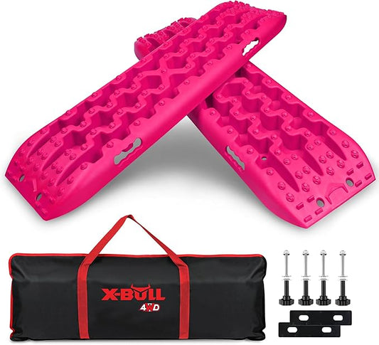 X-BULL New Recovery Traction Tracks Sand Mud Snow Track Tire Ladder 4WD (Barbie Pink, 3gen)