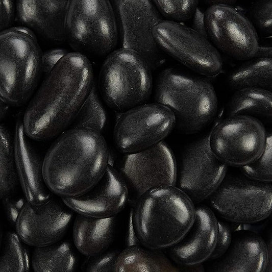 MSI Decorative Polished Black Pebbles, 0.2 inch - 0.5 inch, 40 lb. Bag (55 Bags/Pallet)