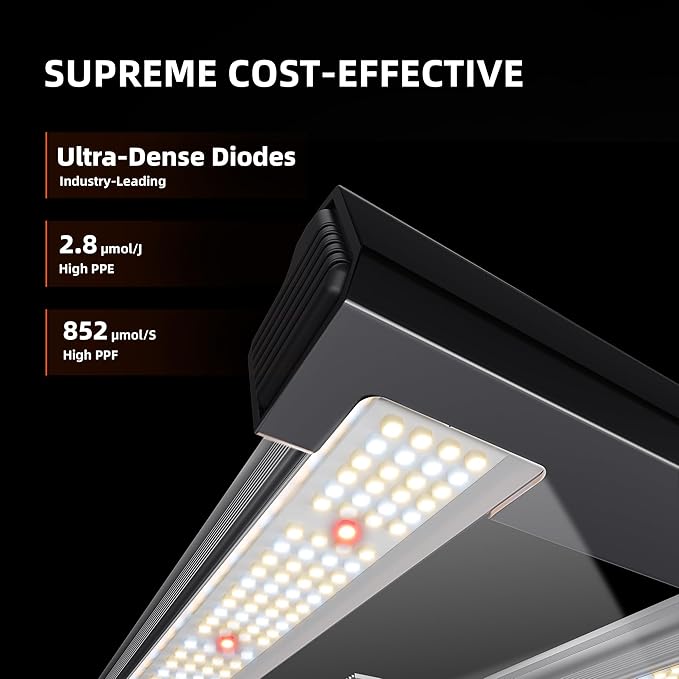 Spider Farmer G3000 Grow Tent Kit Complete 3x3x6ft, 300W Dimmable Bar Style LED Grow Lights 36"x36"x70" Tent Kit 4" Ventilation System with GGS Smart Controller 2025