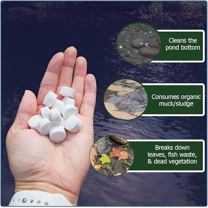 Muck Remover GP - 150 Pellets | Koi Pond Sludge Remover | Safe for Fish | Treats 5,000 Gallons up to 5 Months