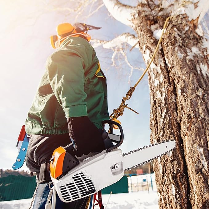 12 Inch Bar and Chain Combo, 12-Inch Replacement Chainsaw Bar and Chains Chains 3/8 LP Pitch .050" Gauge 45 Drive Links Compatible with Craftsman, Greenworks, Poulan, Echo (3Chains+1Bar)