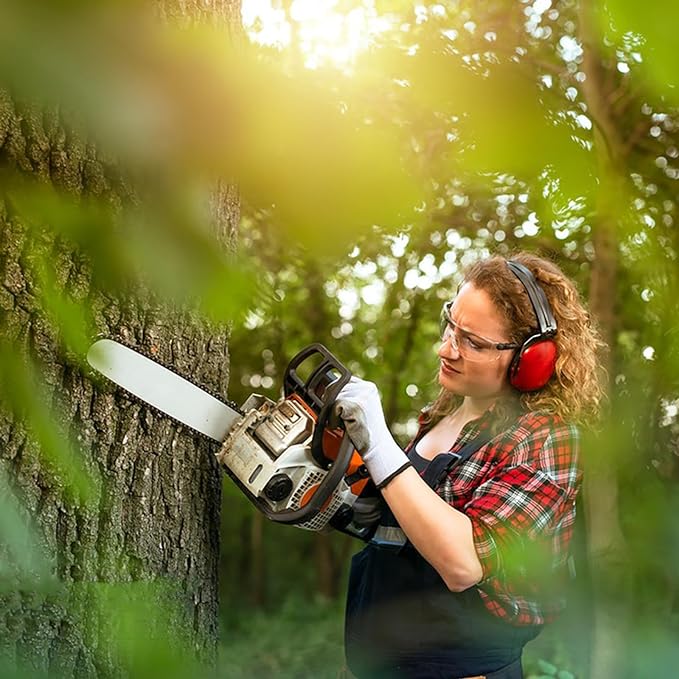 14 Inch Chainsaw Guide Bar and Chain 52 Drive Links, 3/8" LP Pitch, 050" Gauge, 14-Inch Replacement Chainsaw Chains Fits Craftsman, Echo, Poulan, Ryobi (1 Bar+ 3 Chains)