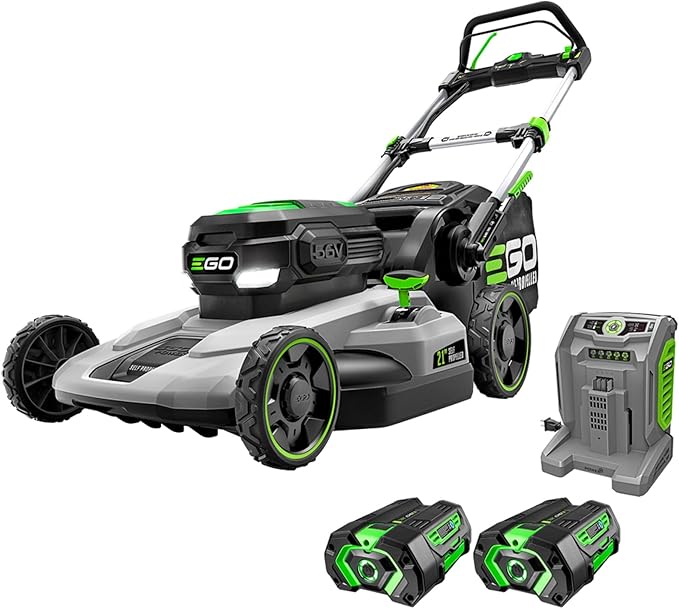 EGO POWER+ Electric Lawn Mower, Self-Propelled Cordless, Includes (2) 56V 5.0Ah Batteries and Charger - LM2142SP
