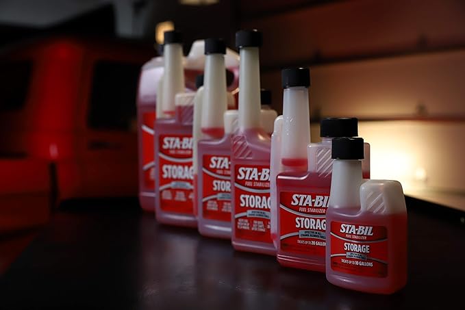 STA-BIL Storage Fuel Stabilizer - Keeps Fuel Fresh for 24 Months - Prevents Corrosion - Gasoline Treatment That Protects Fuel System - Fuel Saver - Treats 20 Gallons - 8 Fl. Oz. (22211) (Pack of 2)
