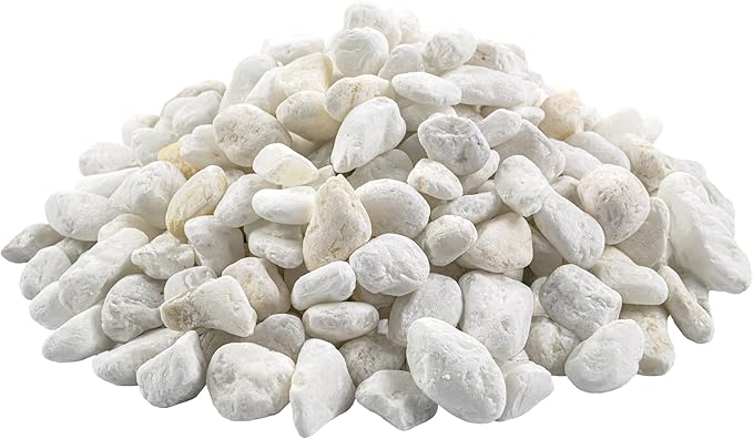 MSI Decorative Tumbled White Pebbles, 0.25 inch - 0.75 inch, 40 lb. Bag (55 Bags/Pallet)