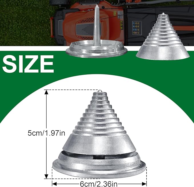Lawn Mower Blade Balancer for Balances Blades After Sharpening, Metal Material Design Lawnmower Accessories, Compatible with Most Lawnmower Blades (1pk)