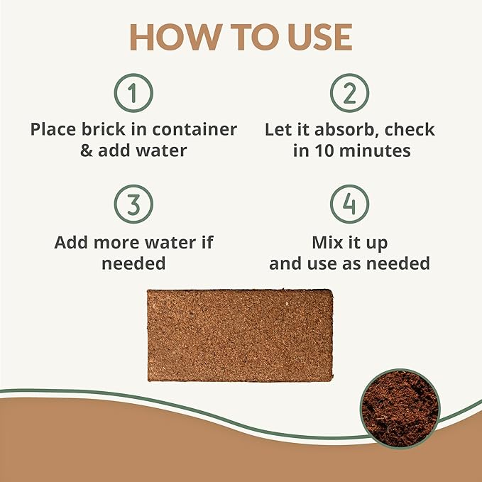 Worm Bliss (1 Qt) + Coco Coir Brick (650gms) + Char Bliss (1 Qt) - Organic Coco Coir for Plants - Worm Castings & Biochar for Plants - Organic Fertilizer & Soil Amendment Bundle - Potting Soil Mix