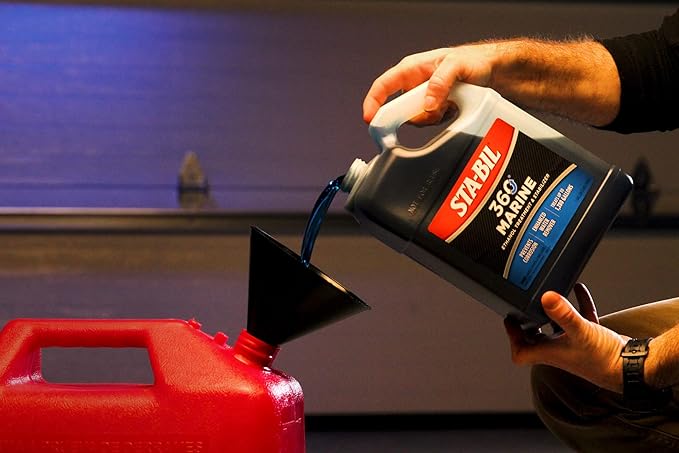 STA-BIL Marine Fuel System Treatment | Full Fuel System Cleaner, Injector Cleaner | Additive for Boats & Watercrafts, In-Season Cleaning & Protection 1 Gallon