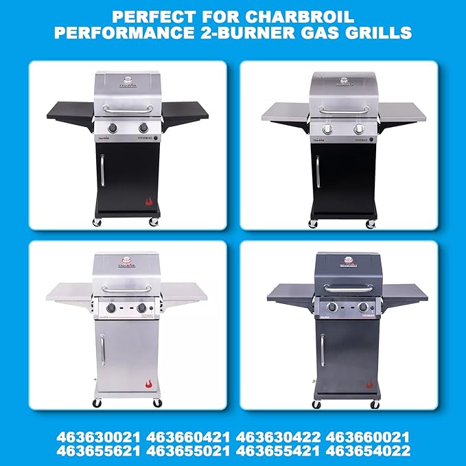 17" Emitter Plate for Charbroil Performance 2-Burner 463630021 463660421 463630422 463660021 Gas Grills, Porcelain Steel Grill Grates Replacement Parts for Char-broil G426-0004-W1 G426-0005-W1