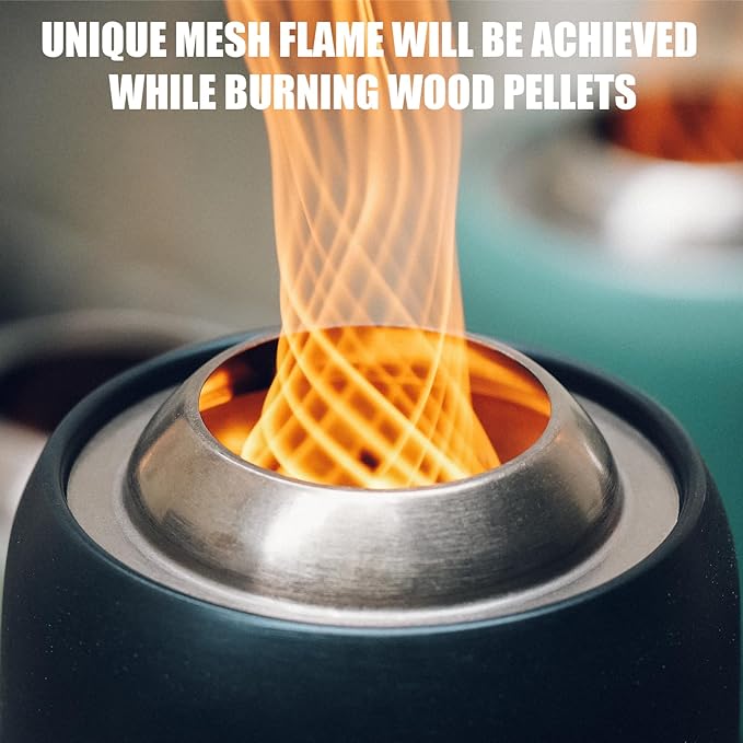 ONLYFIRE OUTDOOR LIVING 12" Tabletop Fireplace with Carrying Bag, Portable Fire Pit for Camping RV Tailgating Patio Backyard Bonfire, Smokeless Camp Stove, Stainless Steel, #FP054 Black