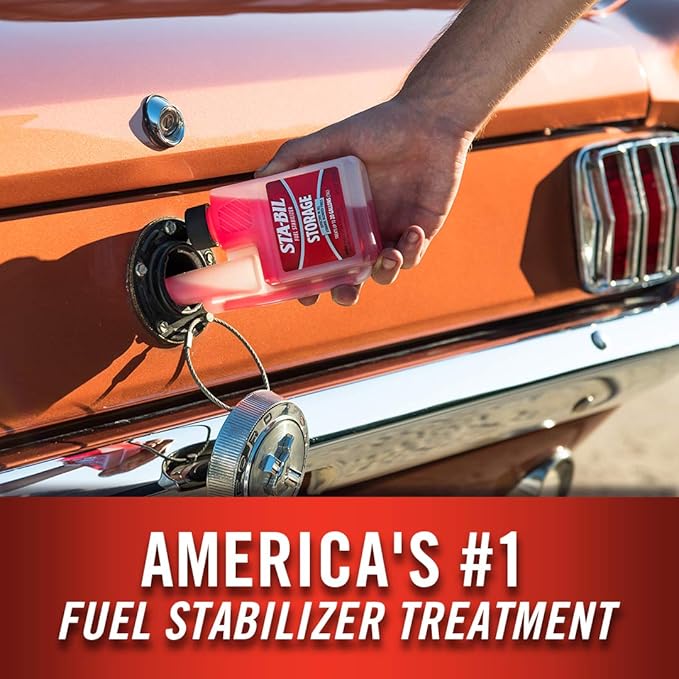 STA-BIL Storage Fuel Stabilizer - Keeps Fuel Fresh for 24 Months - Prevents Corrosion - Gasoline Treatment That Protects Fuel System - Fuel Saver - Treats 20 Gallons - 8 Fl. Oz. (22211) (Pack of 2)