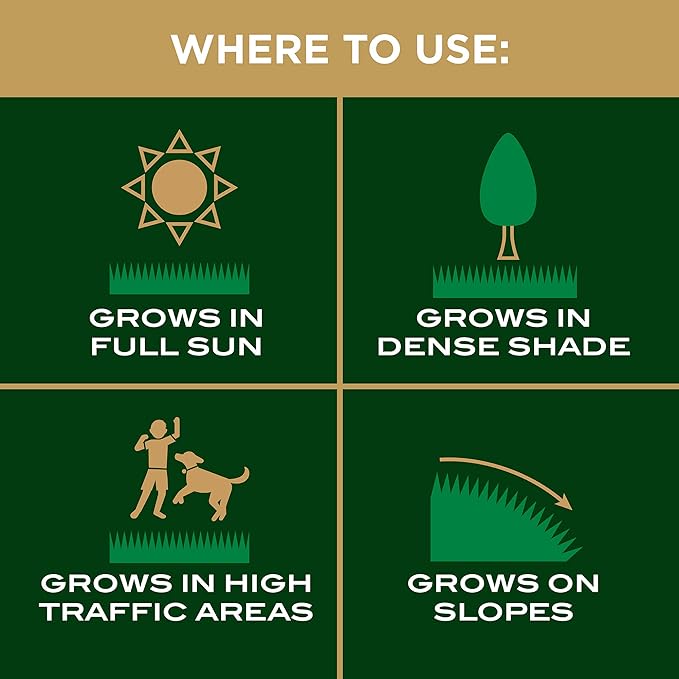 Scotts EZ Seed Patch & Repair Tall Fescue Lawns Combination Mulch, Grass Seed and Fertilizer for Bare Spots and Repair, Grows Anywhere, 40 lb.