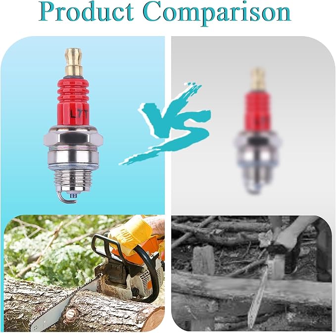 10PCS L7T Spark Plug Replacement for 47CC 49CC 50CC 2-Stroke Engine and for NGK BPMR7A, Fits for Husqvarna Chainsaw Trimmer Lawn Mower Trimmer