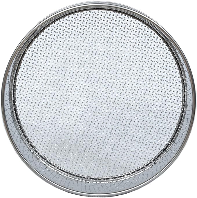 3PCS Soil Sifter for Rocks Sand Compost Sieve