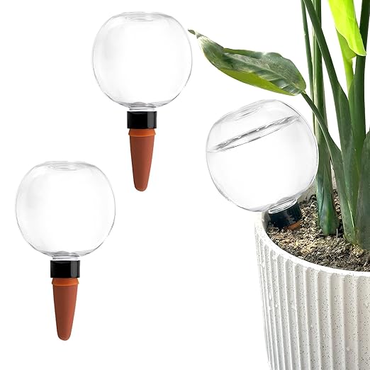 2 Pack Plant Watering Globes 17oz Self Watering Planter Insert Indoor/Outdoor Plant Watering Devices for Automatic Drip Irrigation