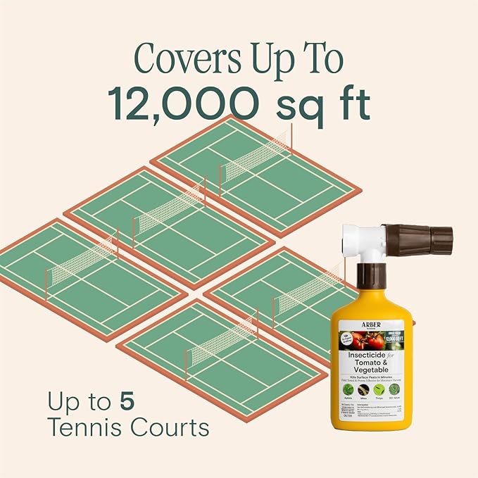 Organic Insecticide for Tomato, Fruits & Vegetables 16oz Ready-to-Spray – Controls Aphids, Mites, Thrips & More – Certified Organic & Safe for Edible Plants