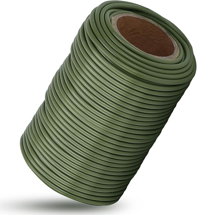 101 Feet Soft Plant Ties Dark Green Plant Twist Ties, Plant Ties for Support. Gardening Supplies for Plants Office Home Organization 3mm Diameter