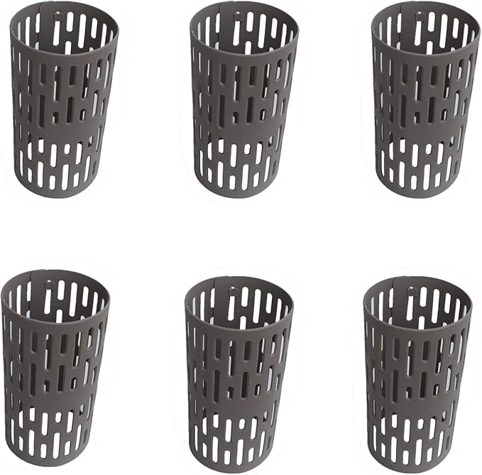 Plastic Tree Trunk Protectors - Nursery Mesh Bark Guard, Prevent Damage From Trimmers, Mowers, Rodents (6 Pack)