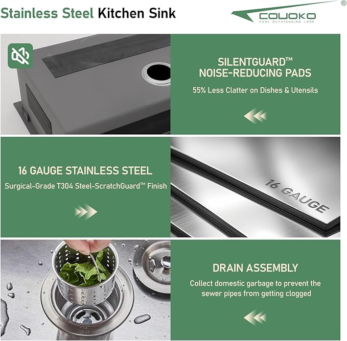 25 x 22 Inch Drop In Kitchen Sink Stainless Steel Single Bowl 25 Inch Drop In RV Laundry Utility Sink Large Deep Handmade Topmount Sinks 25"x22"x9"