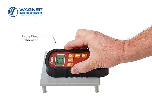 Orion® 910 Pinless Wood Moisture Meter Kit by Wagner Meters | Accurate, Non-Damaging, Deep Depth Lumber Moisture Measurement, On-site Calibration (Standard Calibrator)