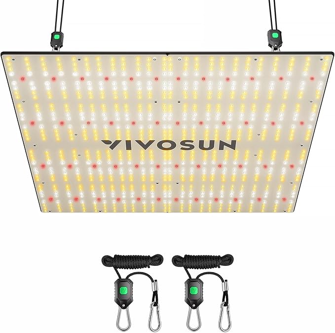 VIVOSUN VS4000 LED Grow Light with Full Spectrum Diodes & Brand Driver Dimmable Sunlike Lights for Seedling Veg & Bloom Plant Grow Lamp for 4x4/5x5 Grow Tent