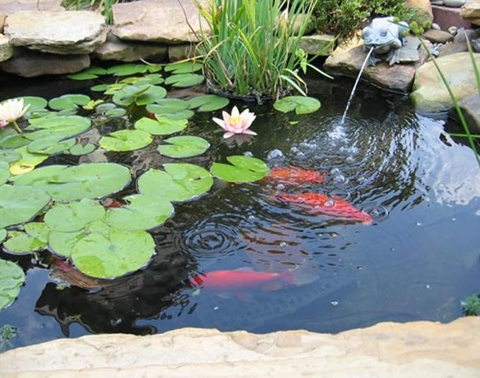 10 x 13 FT Pond Liner, 20 Mil Pond Liners for Outdoor Ponds, Black Fish Pond HDPE Liner for Koi Ponds, Streams Fountains and Garden Waterfall
