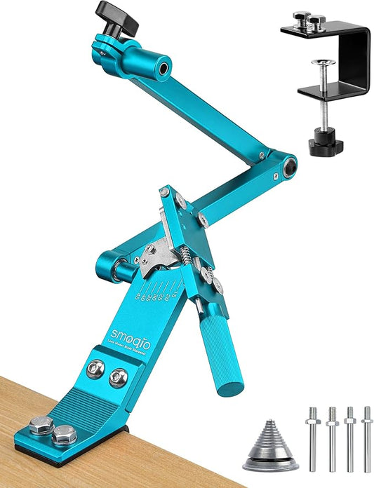 Lawn Mower Blade Sharpener, Lawnmower Blade Sharpening Tool with Balancer, Blade Sharpner Kit for Grinder
