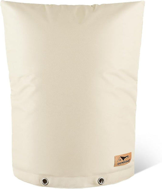 Backflow Preventer Insulation Cover - Water Pipe Insulation Sprinkler Cover for Outside - Insulated Backflow Cover Pouch for Irrigation Back Flow Valve in Winter or Sun Exposure (20" W x 26" H, Sand)