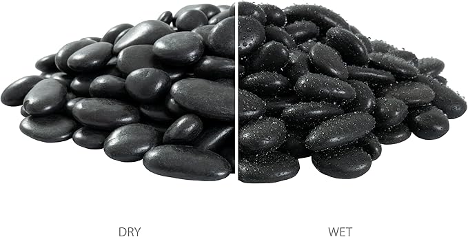 MSI Decorative Polished Black Pebbles, 0.4 inch, 40 lb. Bag (55 Bags/Pallet)