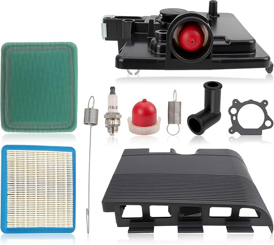 795259 Air Filter Cleaner Primer Base & 692298 Cover for Toro for MTD for Troy Bilt Lawn Mower w/Air Filter Cleaner 491588S Gasket Spark Plug 790849 699056 Springs Kit