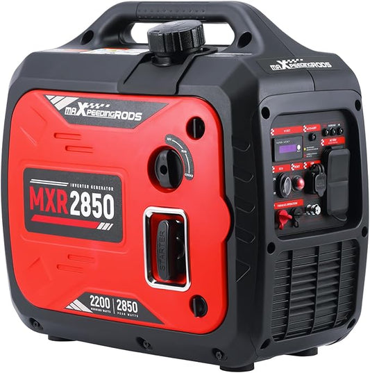 maXpeedingrods 2850 Watt Portable Inverter Generator,Gas Powered, EPA Compliant with CO Alarm, Compact and Lightweight for Outdoor Camping, RV Ready and Home