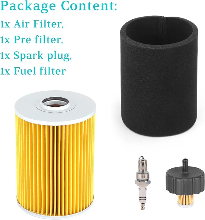 10L0L Tune Up Kit for Yamaha G2 G8 G9 G11 4 Cycle Gas Golf Cart 1985-1994, Replaces J10-14417-00 J38-14450-00, Air Filter Pre-Filter with Spark Plug Fuel Filter