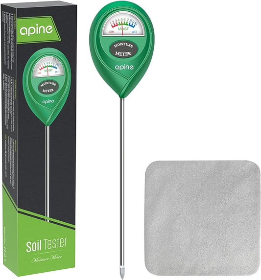 apine Soil Moisture Meter,Plants Moisture Meter,Plant Water Meter for Indoor/Outdoor Plants,Hydrometer for Plants（Green）