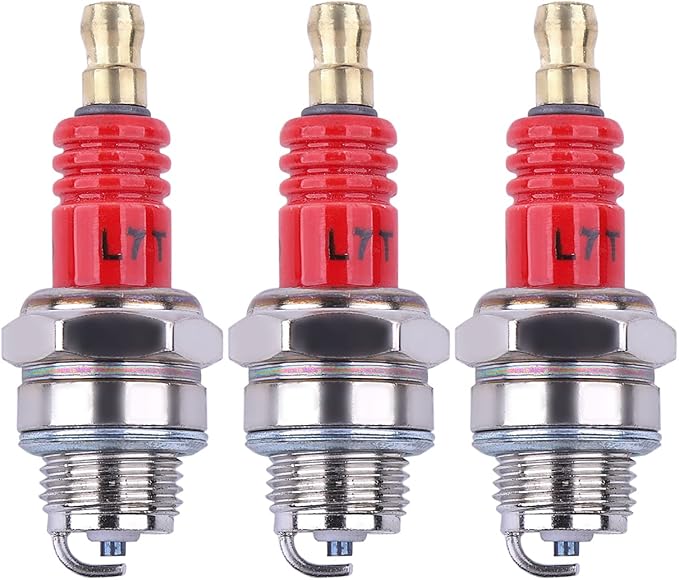 3 Pack L7T Spark Plug for 2-Stroke Small Engine for Husqvarna 33cc 43cc 47cc 49cc Chainsaw Trimmer Lawn Mower Chainsaw Trimmer Blower