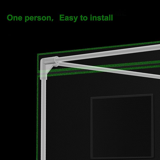 MELONFARM Small Grow Tent for Aerogarden，30”x18”x36” ，Hydroponics Growing System ，Highly Reflective 600D Diamond Mylar Canvas with Ventilation window and Floor Tray for Hydroponic Indoor Plant Growing