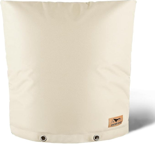 Backflow Preventer Insulation Cover - Water Pipe Insulation Sprinkler Cover for Outside - Insulated Backflow Cover Pouch for Irrigation Back Flow Valve in Winter or Sun Exposure (24" W x 24" H, Sand)