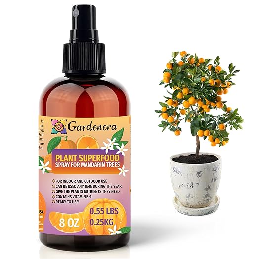 𝐁𝐄𝐒𝐓𝐒𝐄𝐋𝐋𝐄𝐑 Plant Superfood for Mandarin Tree with B1 Vitamin, Glucose and Essential Minerals - Organic Plant Food Fertilizer for Indoor & Outdoor Mandarin Trees Care - 8oz