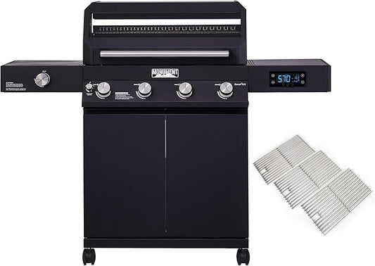 Monument Grills 4-Burner Liquid Propane Gas Smart bbq Grill Denali 425 with Cooking Grids(2 Items)