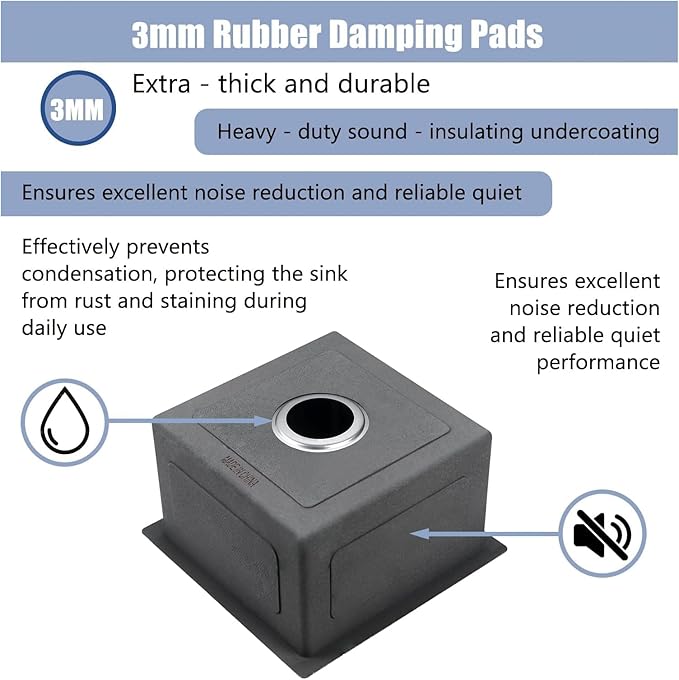 13x15 Inch Black Bar Sink Drop In Kitchen Sink, Topmount Stainless Steel Square Small Workstation Sinks, Single Bowl Kitchen Sinks for Laundry Wet Bar Prep RV Office Outdoor Yard,VALISY JB029B