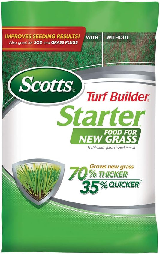 Scotts Turf Builder Starter Fertilizer for New Grass, Use When Planting Seed, 1,000 sq. ft., 3 lbs.