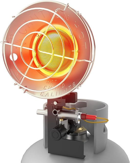 15000BTU Propane Heater, Portable Propane Heater for Outdoor Use with 3 Adjustable Modes and Safety Shut-off Valve for Patio, Camping, Fishing, Garage